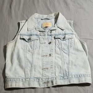 Levi's Acid Washed Vest Size Large